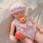 16in Full Silicone Reborn Baby Doll "Blossom" - Lifelike Newborn with Pink Outfit, 1.76kg Weighted Body for Realistic Touch