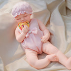 16in Full Silicone Reborn Baby Doll "Blossom" - Lifelike Newborn with Pink Outfit, 1.76kg Weighted Body for Realistic Touch