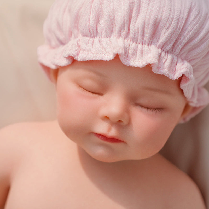 16in Full Silicone Reborn Baby Doll "Blossom" - Lifelike Newborn with Pink Outfit, 1.76kg Weighted Body for Realistic Touch