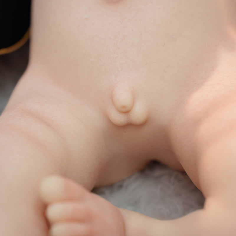 16in Full Silicone Reborn Baby Doll "Snowball" - Realistic Newborn with White Outfit & Hat, 1.65kg Weighted Body for Lifelike Feel