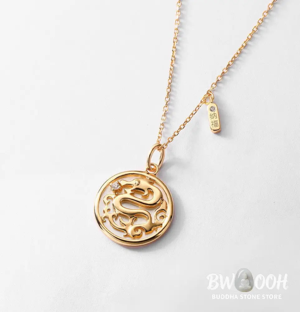 ❗❗❗A Flash Sale- Buddha Stones 925 Sterling Silver Tridacna Stone Year of the Dragon Fu Character Luck Strength