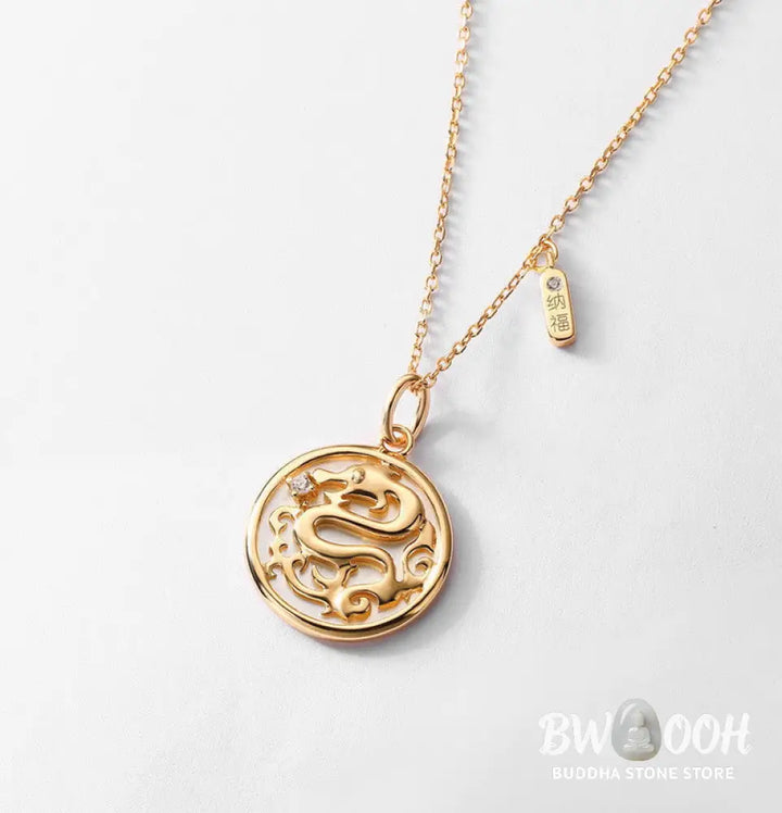 ❗❗❗A Flash Sale- Buddha Stones 925 Sterling Silver Tridacna Stone Year of the Dragon Fu Character Luck Strength