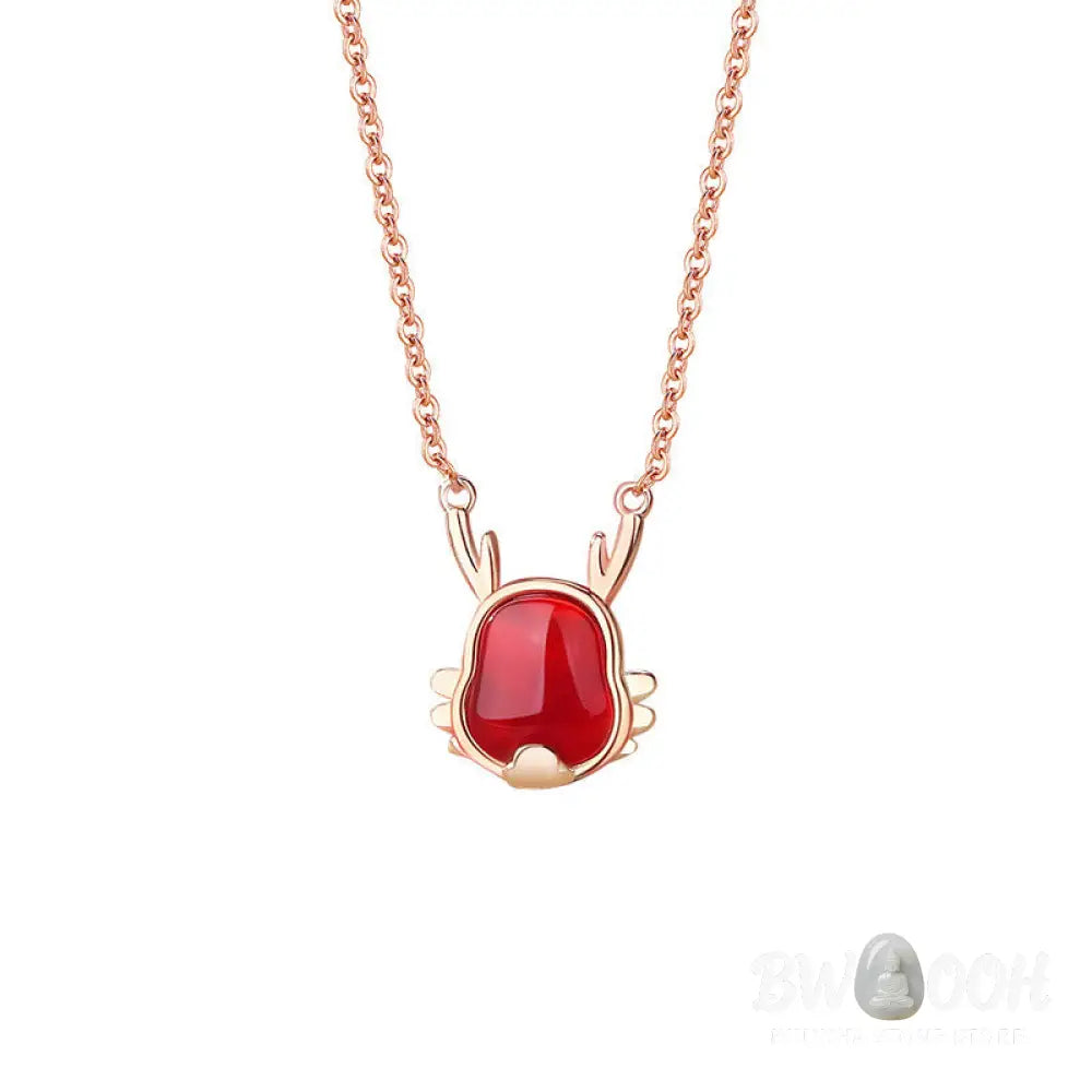 ❗❗❗A Flash Sale- Buddha Stones 925 Sterling Silver Year of the Dragon Natural Red Agate Dragon Attract Fortune Fu