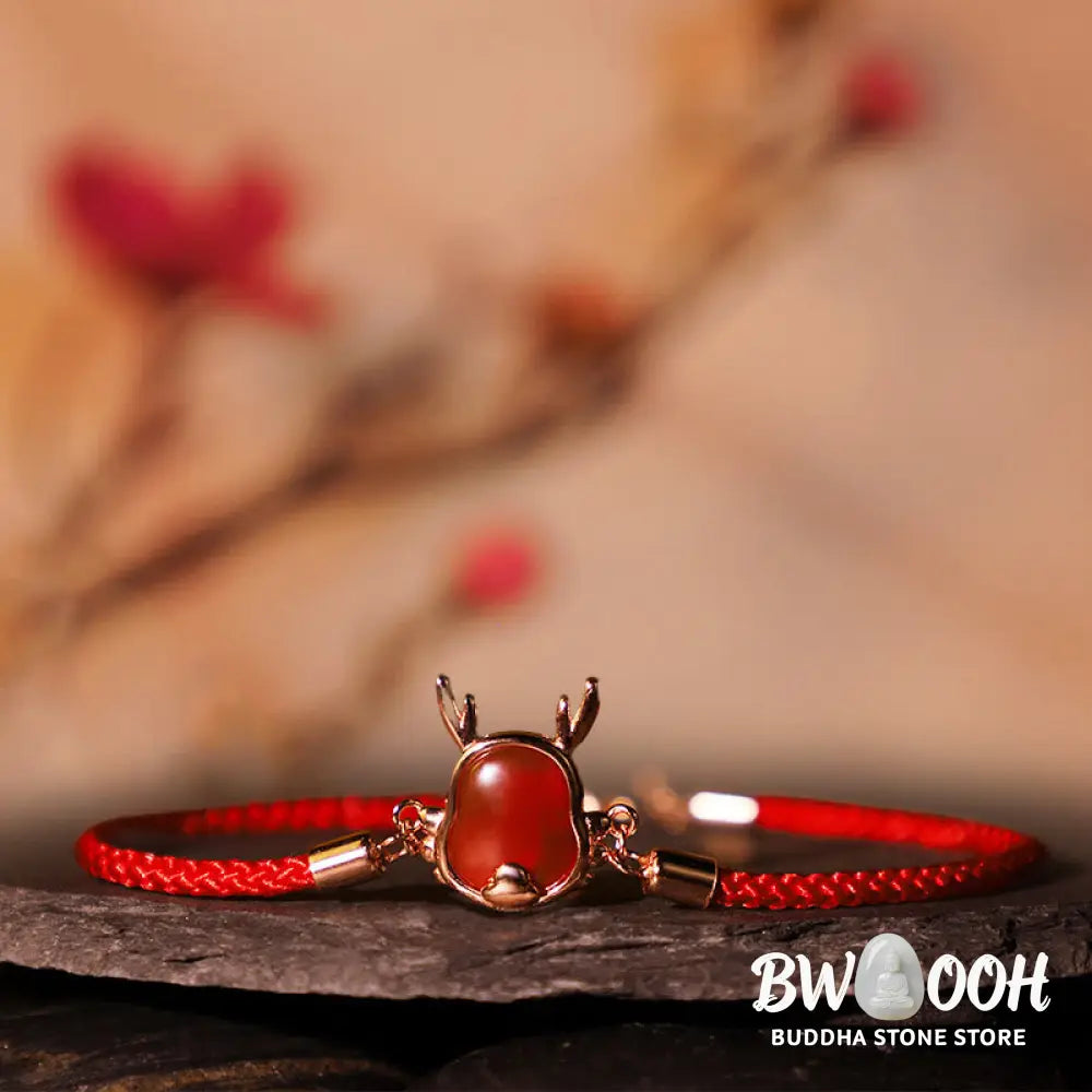 ❗❗❗A Flash Sale- Buddha Stones 925 Sterling Silver Year of the Dragon Natural Red Agate Dragon Attract Fortune Fu