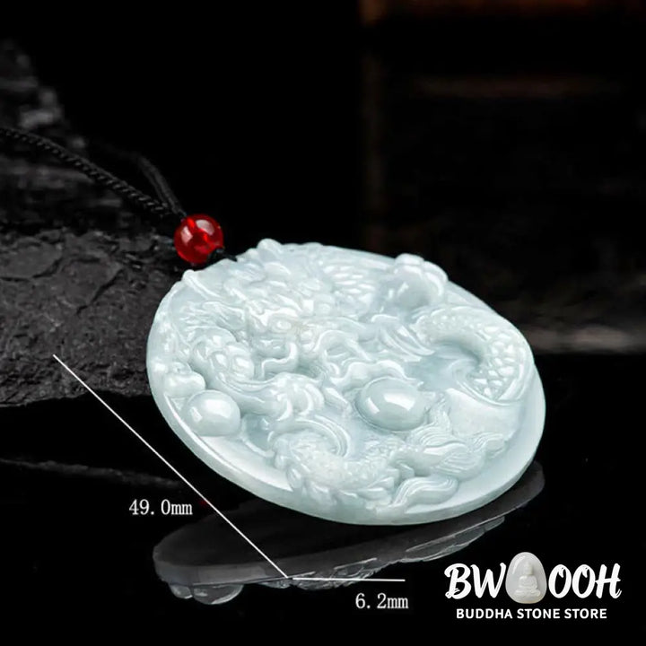 ❗❗❗A Flash Sale- Buddha Stones Chinese Zodiac Dragon Jade Success Amulet String Necklace - BWOOOH