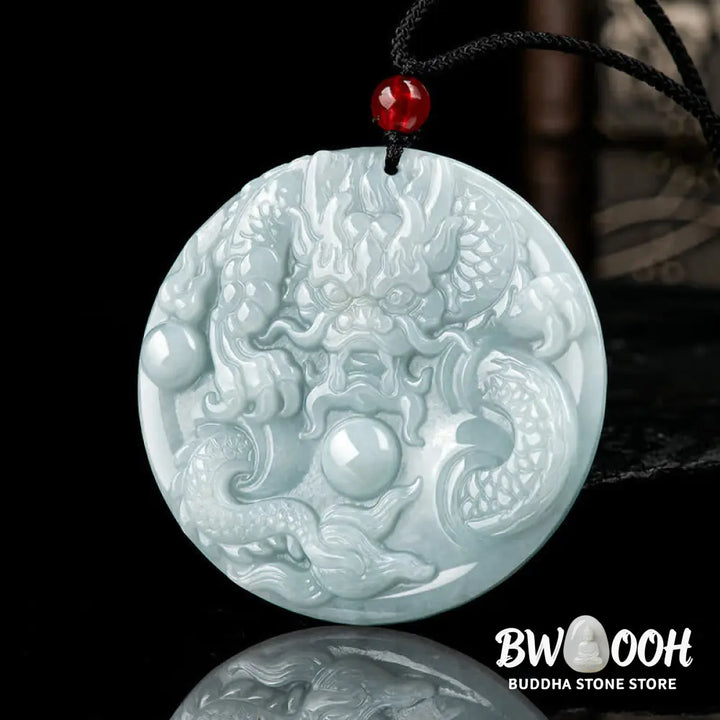 ❗❗❗A Flash Sale- Buddha Stones Chinese Zodiac Dragon Jade Success Amulet String Necklace - BWOOOH