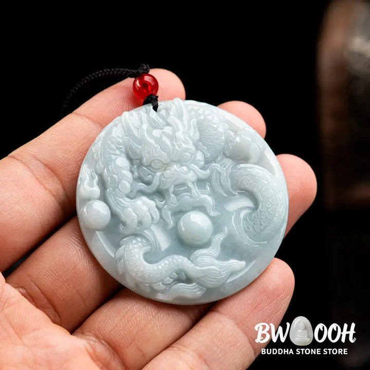 ❗❗❗A Flash Sale- Buddha Stones Chinese Zodiac Dragon Jade Success Amulet String Necklace - BWOOOH