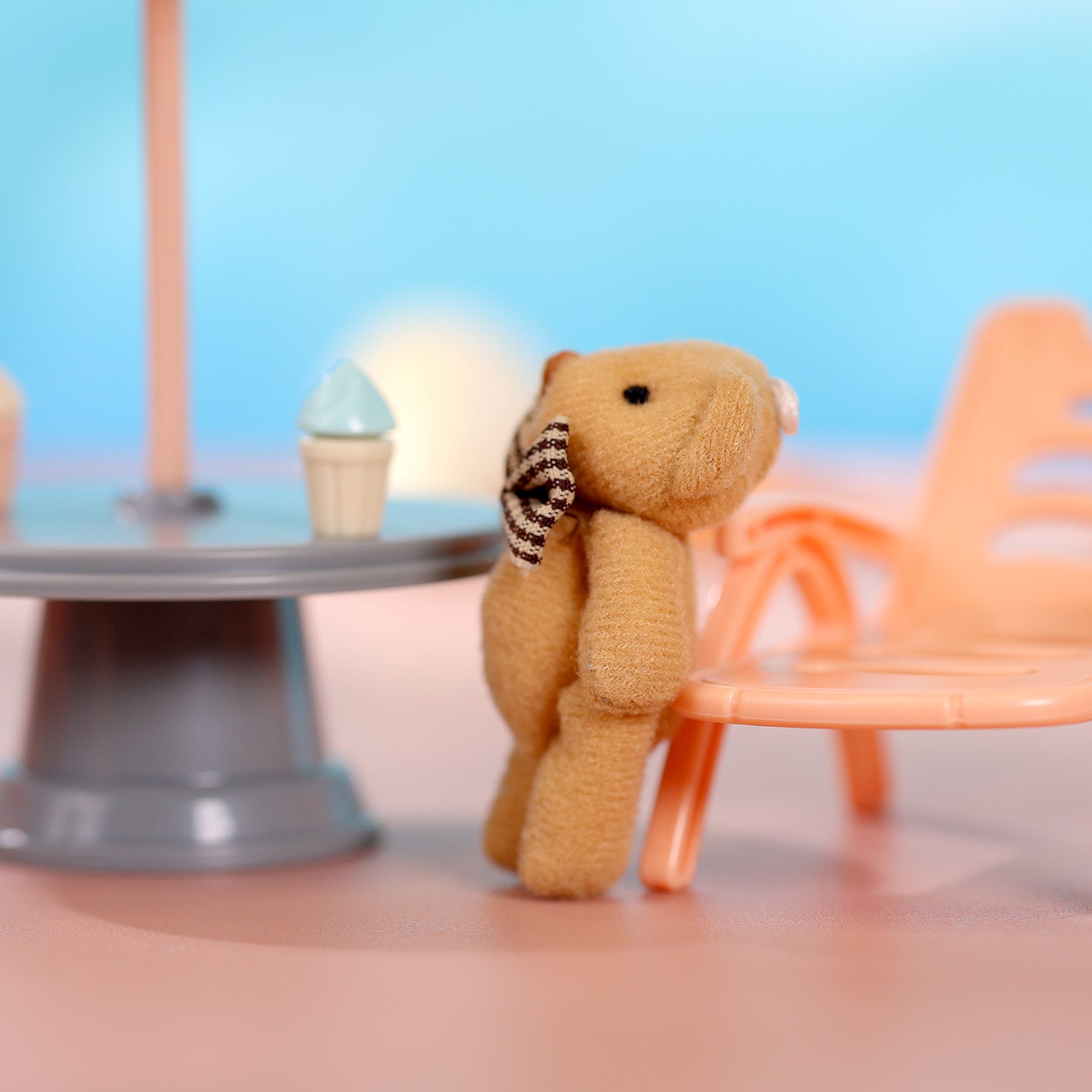 Cute and Mini 3" Silicone Doll Beach Toy Random Accessories Set Suitable for Reborn Baby🏖️