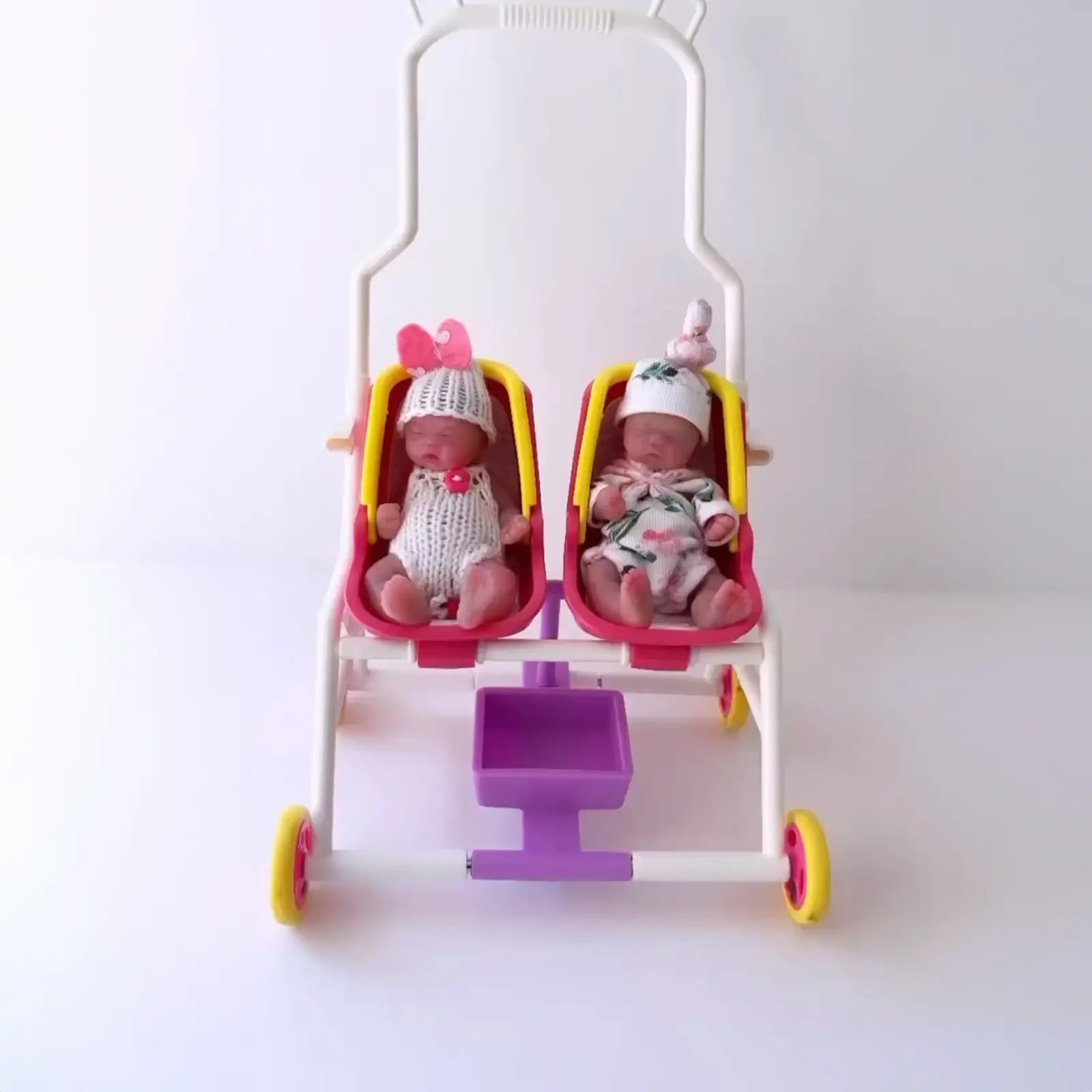 3 Inches Mini Reborn Full Liquid Solid Platinum Silicone Baby Girl Doll