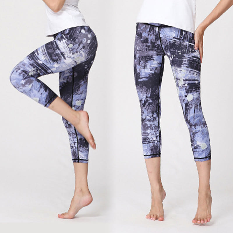 BWOOOH printed yoga leggings - Cherry Blossoms Sakura Lines Print Sport