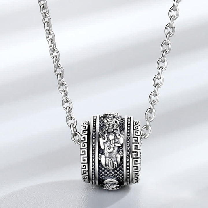 BWOOOH alloy PiXiu rotatable pendant feng shui necklace for wealth and protection