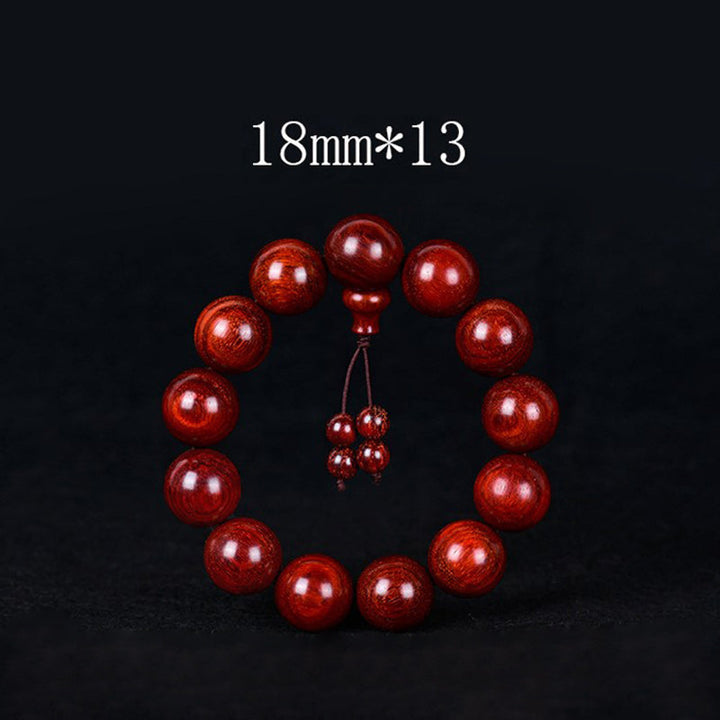Tibetan Small Leaf Red Sandalwood Balance Bracelet (Extra 30% Off | USE CODE: FS30)