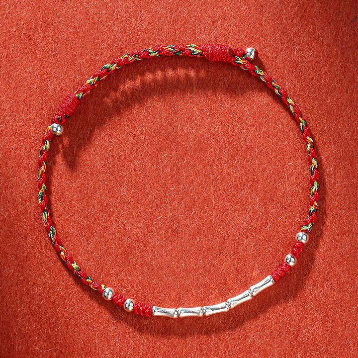 BWOOOH Tibet Handmade Multicolored Bamboo Protection Braided String Bracelet