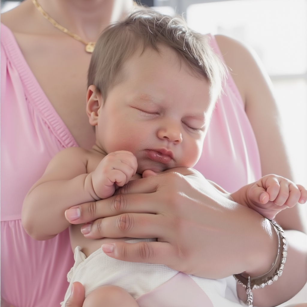 20" Silicone Vinyl Body Reborn Girl Doll Named Lemosa with Painted Hair