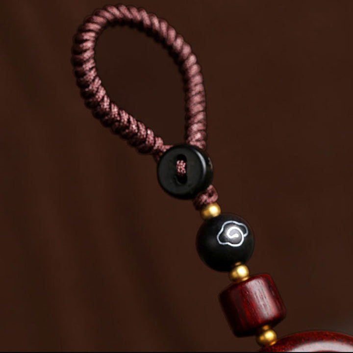 BWOOOH Tibetan Small Leaf Red Sandalwood Ebony Luck Prote
