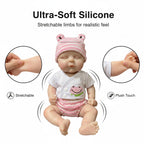 "Pink and Chubby" 12-inch Healing Rebirth Doll - Medical-grade Silicone, Realistic Mouth Movement