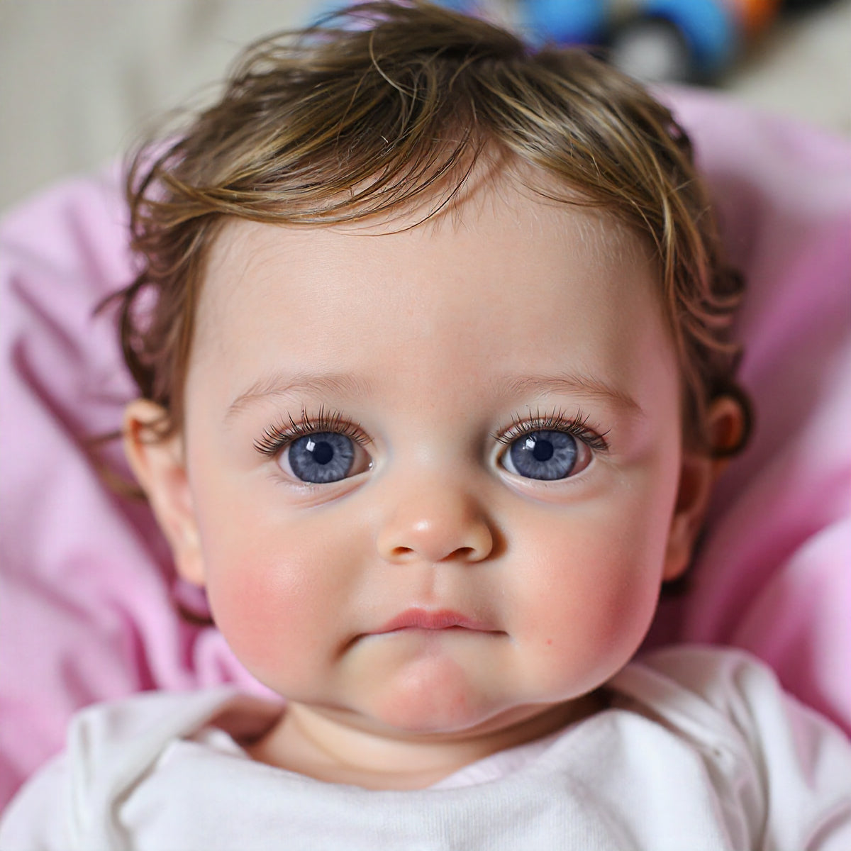 12 & 16 Inches Reborn Full Silicone Body Realistic Baby Doll , Toddler Flexible Baby Doll Boy or Girl Nancy with Clear Blue Eyes