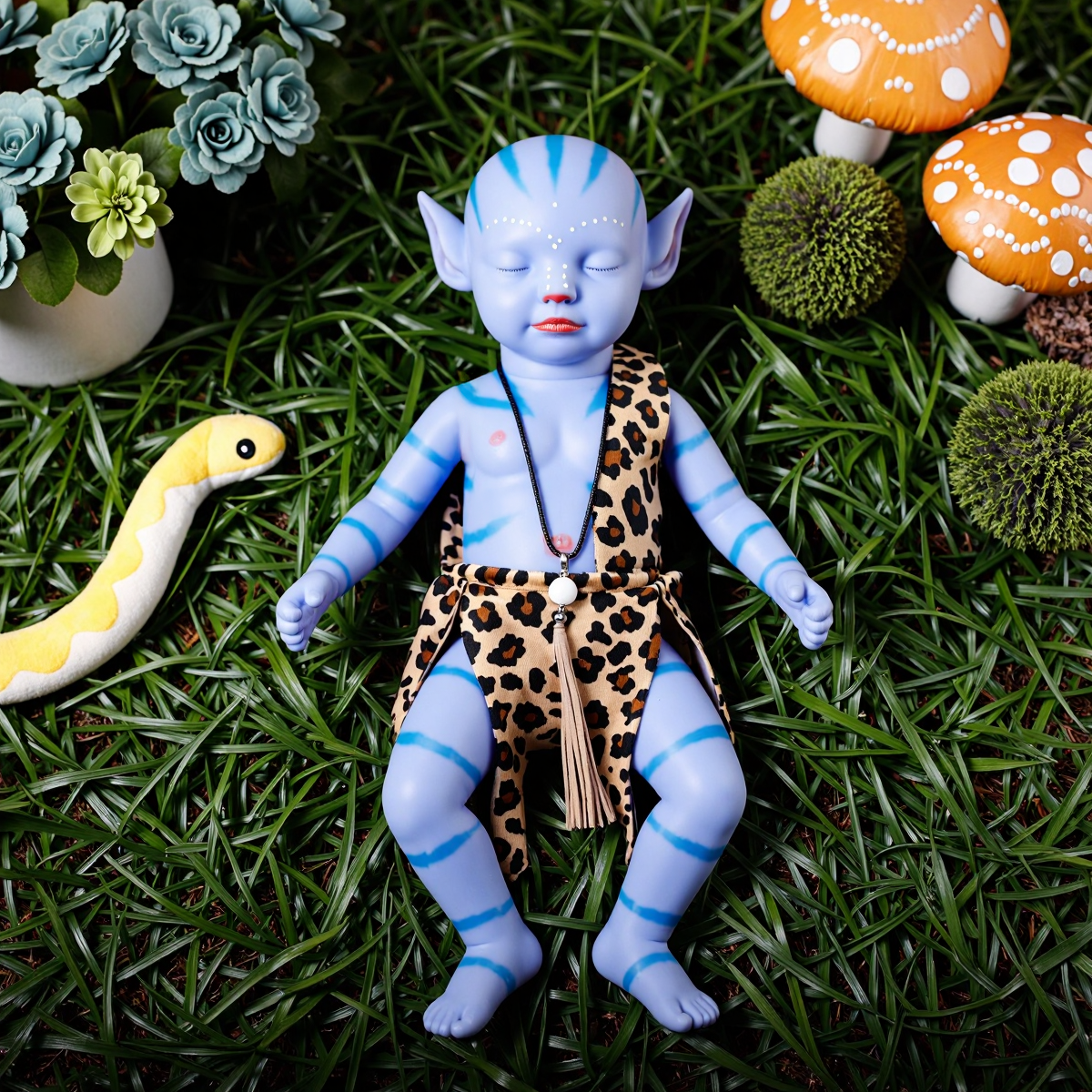 12"&16" Reborn Fantasy Reborn Blue Full Body Doll Boy or Girl Makery and Wadie