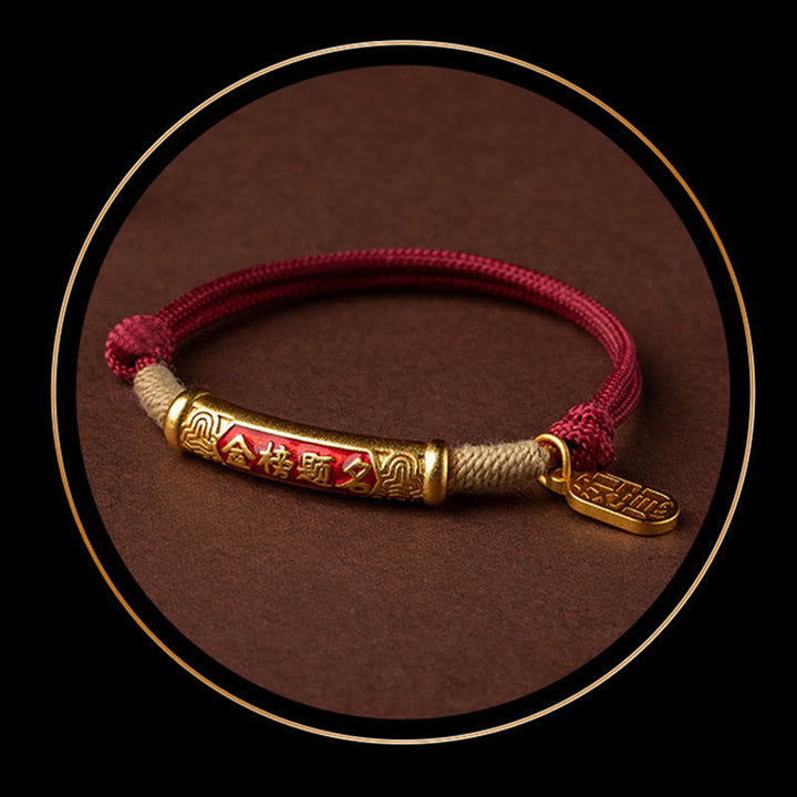 BWOOOH 999 Sterling Silver Tibet Handmade Om Mani Padme Hum Fu Character TopRank Character Luck Braided Bracelet