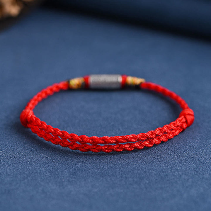 BWOOOH Handcrafted 925 Sterling Silver Everything Goes Well Design Protection Strength Bracelet Anklet