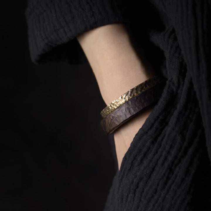 BWOOOH Simple Design Copper Wealth Cuff Bracelet