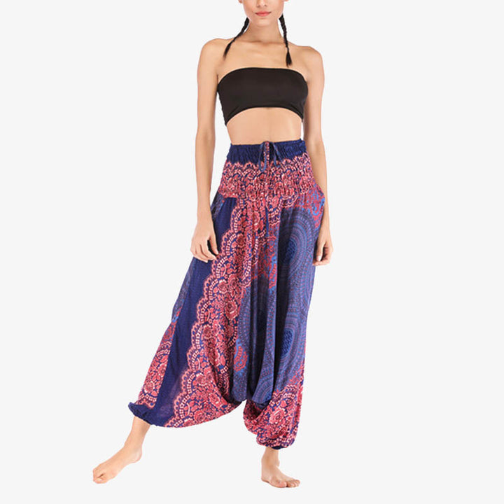 BWOOOH printed harem pants - Two Style Wear Round Geometric Pattern L
