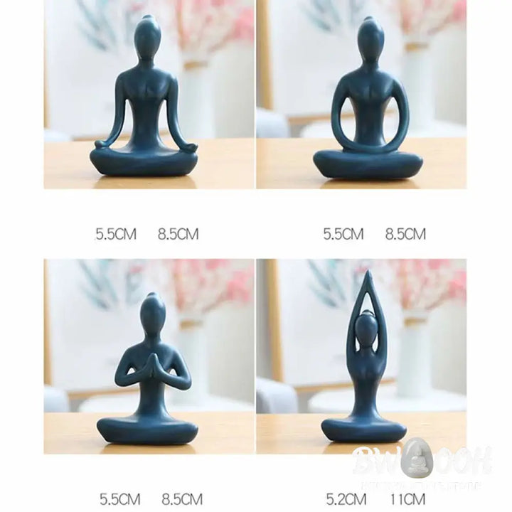 BWOOOH handcrafted Buddha statue - | Abstract Yoga Meditation Exercise