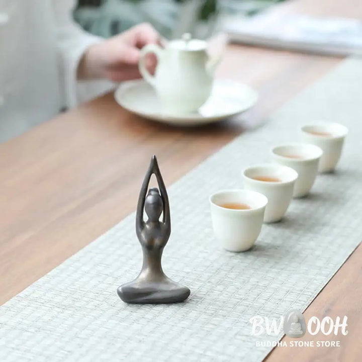 BWOOOH handcrafted Buddha statue - | Abstract Yoga Meditation Exercise