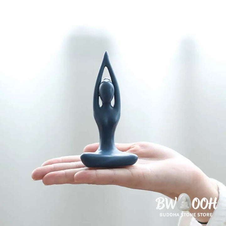 BWOOOH handcrafted Buddha statue - | Abstract Yoga Meditation Exercise