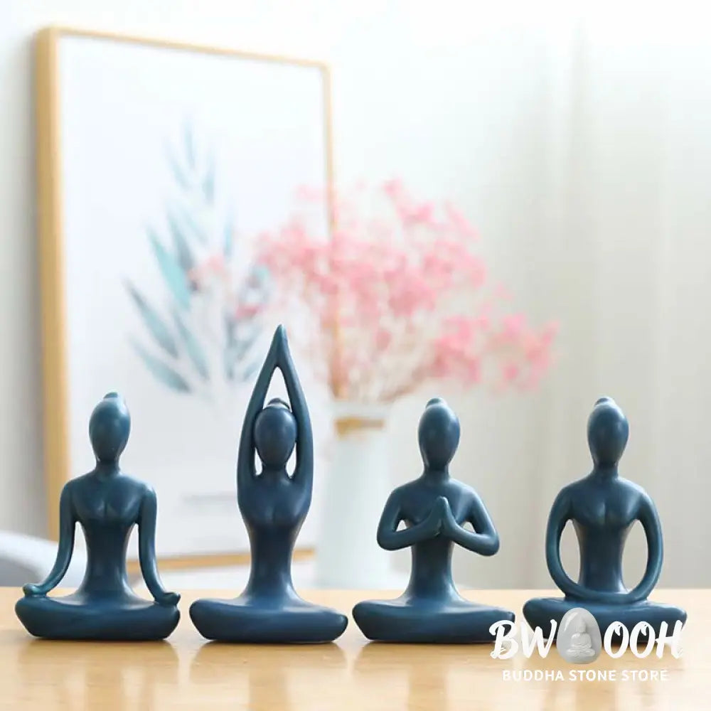 BWOOOH handcrafted Buddha statue - | Abstract Yoga Meditation Exercise