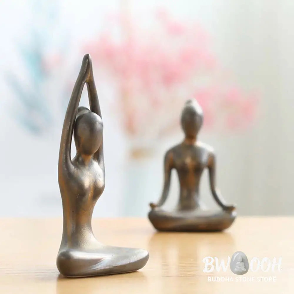 BWOOOH handcrafted Buddha statue - | Abstract Yoga Meditation Exercise
