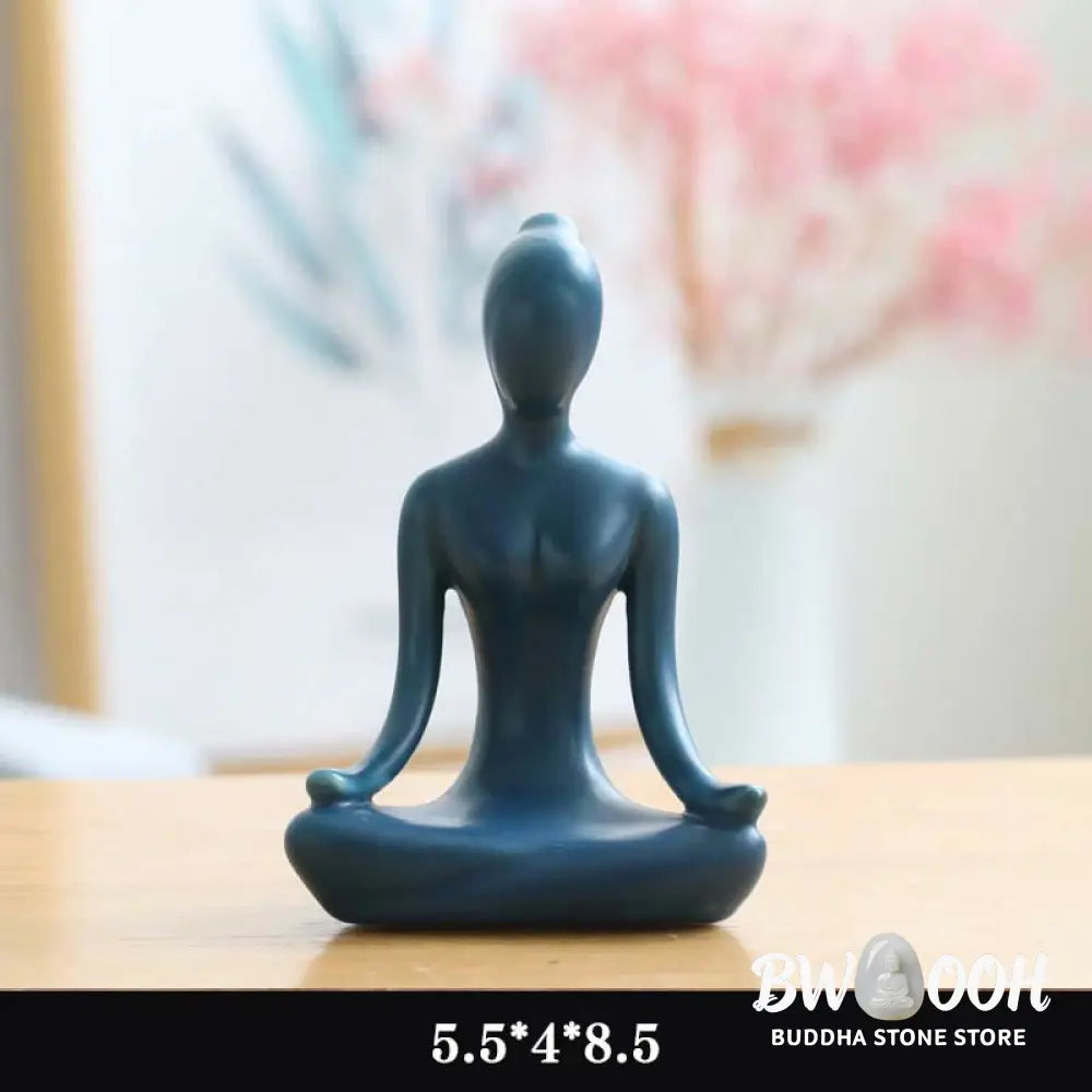 BWOOOH handcrafted Buddha statue - | Abstract Yoga Meditation Exercise