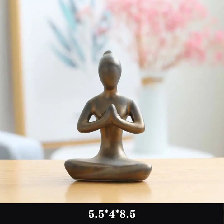 BWOOOH handcrafted Buddha statue - | Abstract Yoga Meditation Exercise
