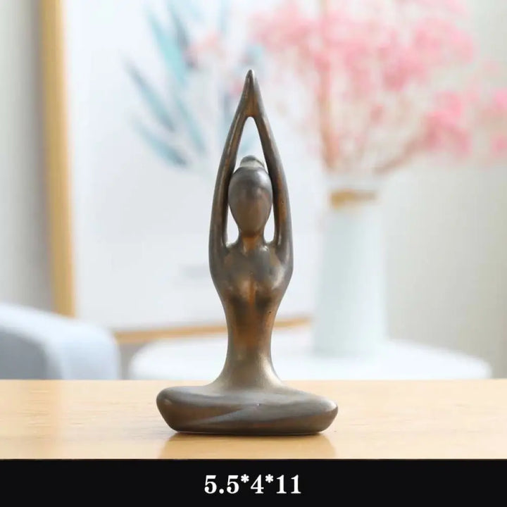 BWOOOH handcrafted Buddha statue - | Abstract Yoga Meditation Exercise