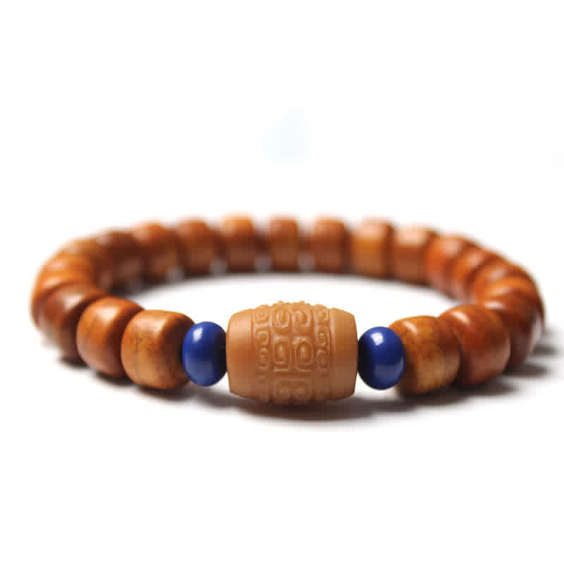 BWOOOH Tibetan Bone Beads Om Mani Padme Hum Strength Bracelet