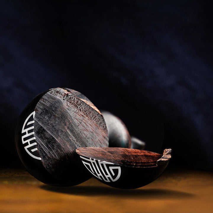 BWOOOH Tibetan Ebony Small Leaf Red Sandalwood Gourd Luck