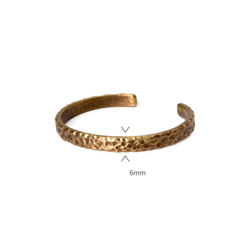 BWOOOH Lava Rock Stone Copper Balance Cuff Bracelet Bangle