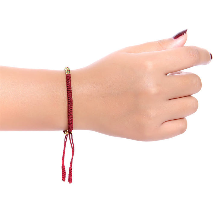 BWOOOH Tibetan Handmade Multicolor King Kong Knot Luck Strength Braided Bracelet  -  natural stone Tibetan bracelet for spir...