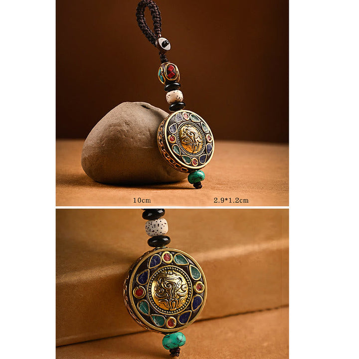 BWOOOH Tibetan Om Mani Padme Hum Bodhi Seed Peace Key Chain | Bodhi Seed Tibetan bracelet