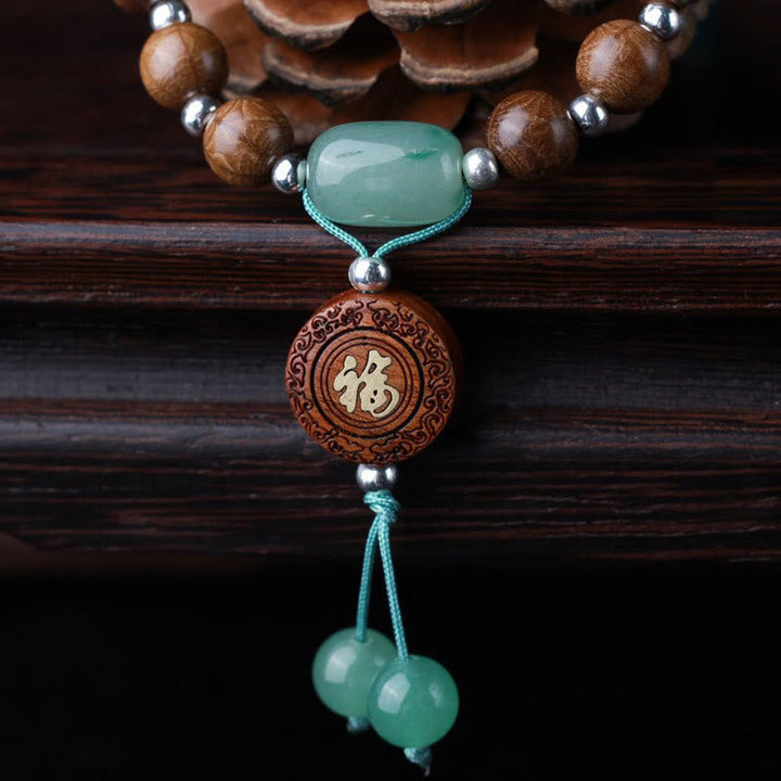 BWOOOH Abelia Biflora Wood Happiness Protection Bracelet
