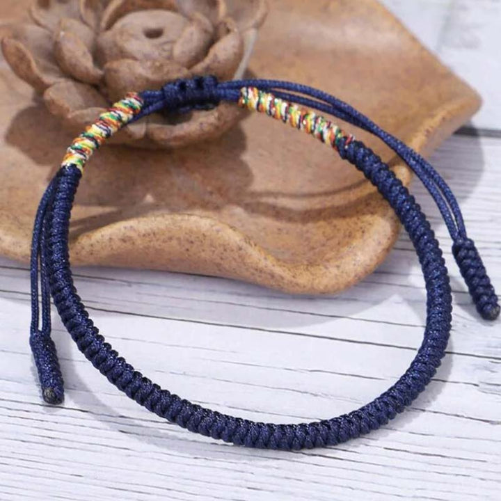 BWOOOH 3 PCS Tibetan Copper Beads Healing Protection Luck Bracelet Set