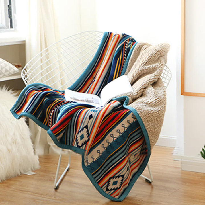 BWOOOH Geometric Warm Soft Bed Throw Blanket