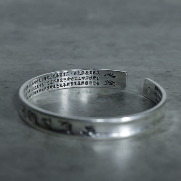 BWOOOH Tibetan Mantra White Copper Bracelet