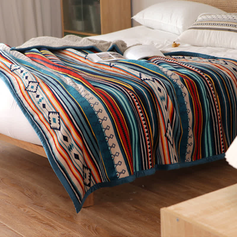 BWOOOH Geometric Warm Soft Bed Throw Blanket