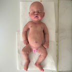 Newborn Sleeping Full Platinum Silicone Reborn Baby Doll Boy and Girl Jacobson with Delicate Hand Painted Details