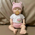 "Pink and Chubby" 12-inch Healing Rebirth Doll - Medical-grade Silicone, Realistic Mouth Movement