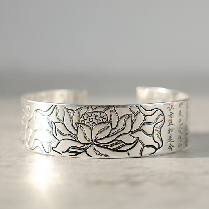 BWOOOH Tibetan Lotus White Copper Luck Bracelet