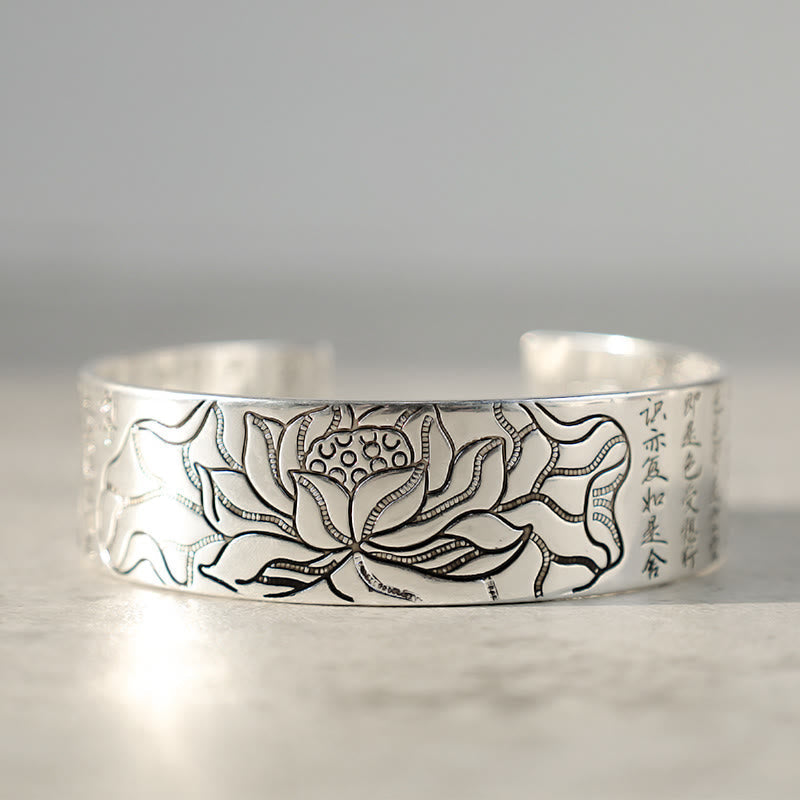 BWOOOH Tibetan Lotus White Copper Luck Bracelet