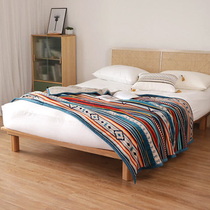 BWOOOH Geometric Warm Soft Bed Throw Blanket