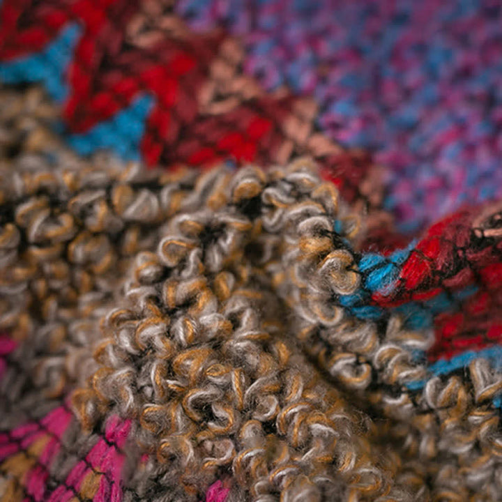 BWOOOH Tibetan Shawl Warm Cloak Tibetan Tassel Scarf